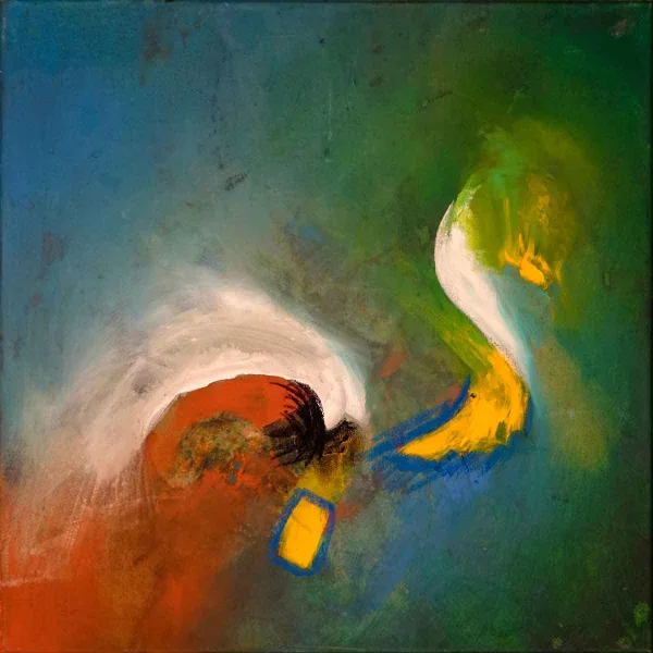 Walter Mikes „Im Zentrum der Ungewissheit“ 2011 Acryl auf Leinwand 60x60cm